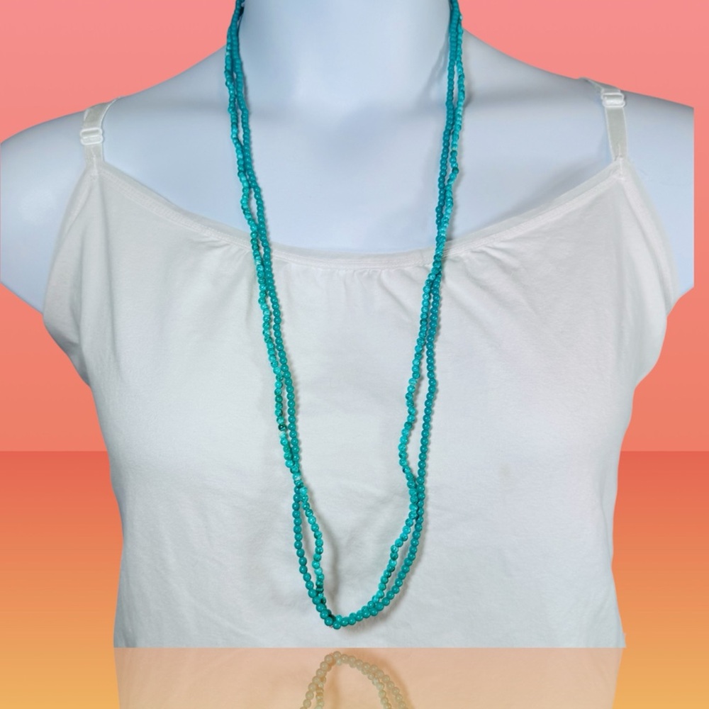 Beaded Necklaces Adjustable Knot Boho Southwestern Statement - Picture 3 of 9